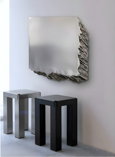 Yves Klein Bleu outremer monochrome. Décoration murale en plâtre bohème « AND THEN » - 46, 24, 16, 10 pouces