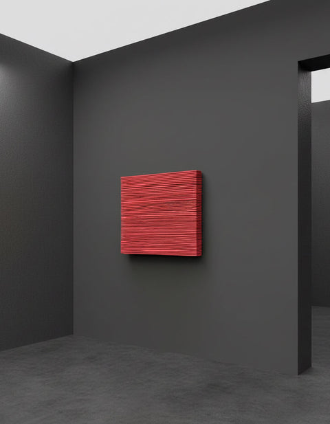 Décoration murale en plâtre Boho surdimensionnée faite à la main « SHADOW XL » Noir - 36, 45 et 65 pouces