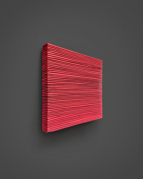 Décoration murale en plâtre Boho surdimensionnée faite à la main « SHADOW XL » Noir - 36, 45 et 65 pouces