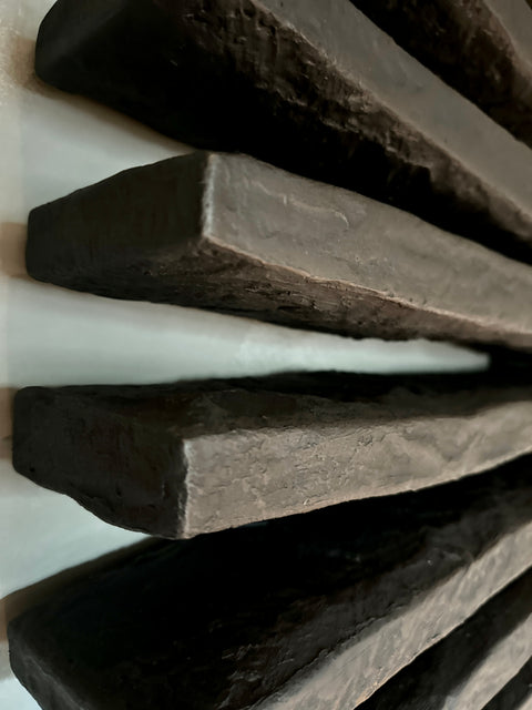 SHADOW Black — Plaster Wall Sculpture