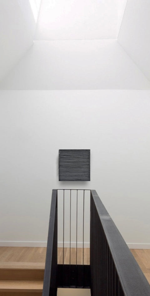 SHADOW Black — Plaster Wall Sculpture