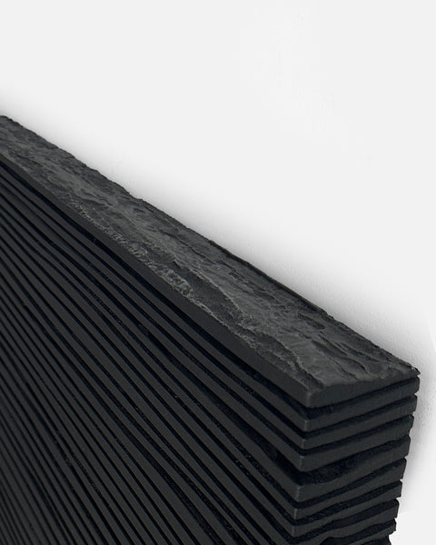 SHADOW Black — Plaster Wall Sculpture
