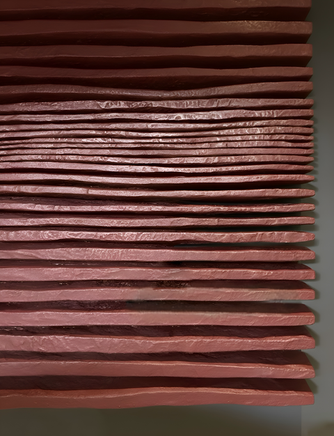 Décoration murale en plâtre Boho surdimensionnée faite à la main « SHADOW XL » Noir - 36, 45 et 65 pouces