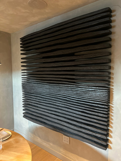SHADOW Black — Plaster Wall Sculpture