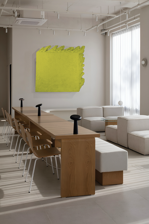 Yves Klein Bleu outremer monochrome. Décoration murale en plâtre bohème « AND THEN » - 46, 24, 16, 10 pouces