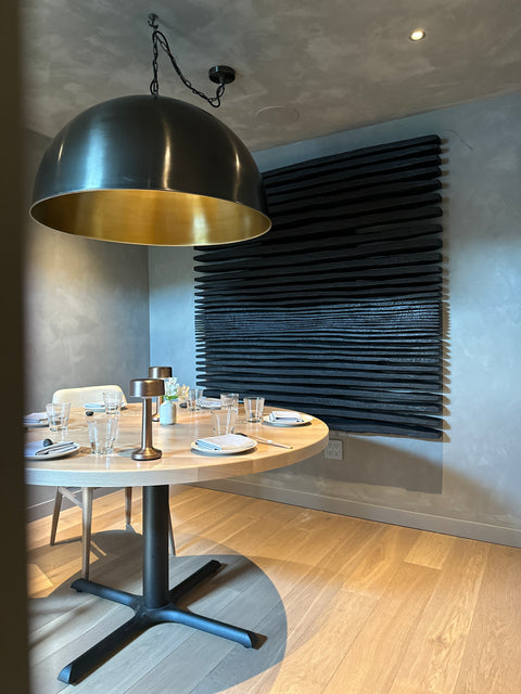 SHADOW Black — Large Plaster Wall Sculpture