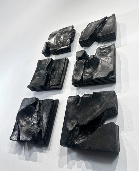 WABABI - Minimalist Japandi Black Sculptural Wall Art