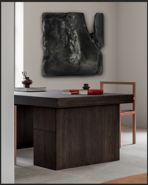 WABABI - Minimalist Japandi Black Sculptural Wall Art