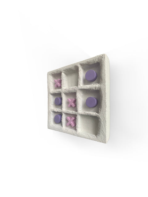 Sculpture murale Tic Tac Toe, ensemble d'art mural, meilleur cadeau pour la famille, les amis