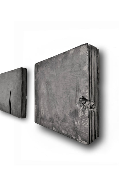 Ensemble d'art mural de 3, 5 et 9 pièces. Décoration murale en béton de style bohème, art mural en plâtre surdimensionné « CONCRETICA » Graffiti - 3x3x2 po 8x8x2 po 16x16x2 po.
