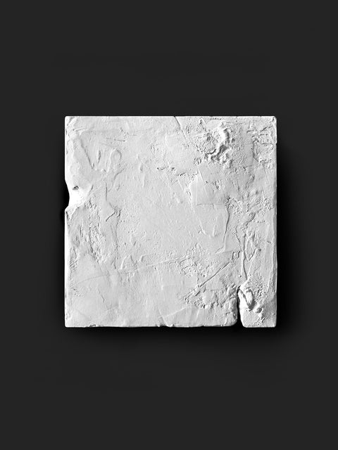 Décoration murale Japandi. Art mural en plâtre 3D Wabi Sabi fait à la main « B5 » PETIT - Noir, beige, blanc cassé. 10, 8 et 6 pouces.