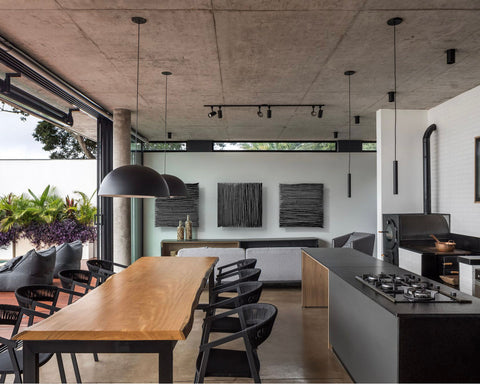 SHADOW Black — Plaster Wall Sculpture