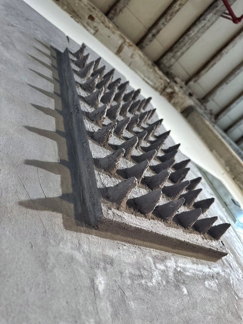 Décoration murale en plâtre bohème surdimensionnée faite à la main « CONCRETE DANCE »