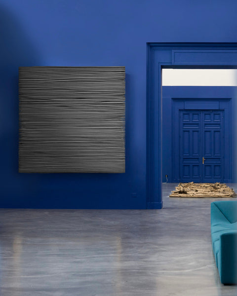 Décoration murale en plâtre Boho surdimensionnée faite à la main « SHADOW XL » Noir - 36, 45 et 65 pouces