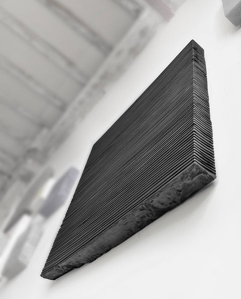 SHADOW Black — Plaster Wall Sculpture