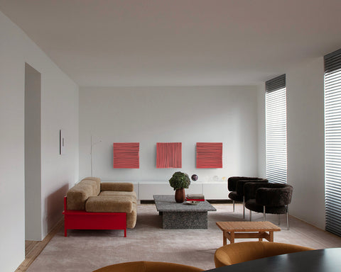 Décoration murale en plâtre Boho surdimensionnée faite à la main « SHADOW XL » Noir - 36, 45 et 65 pouces