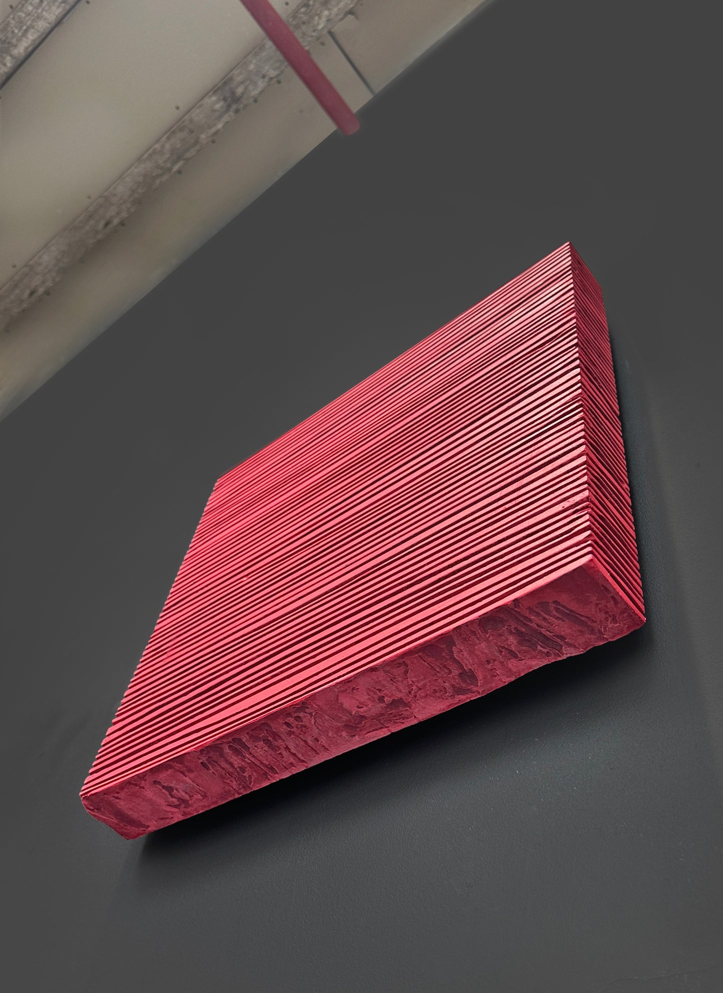 Arte de pared de yeso bohemio hecho a mano en relieve de gran tamaño "SHADOW XL" en negro - 36, 45 y 65 pulgadas