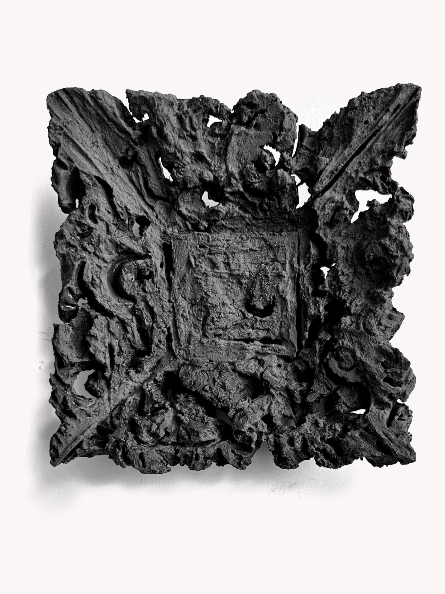 Juego de arte de pared de 3, 5, 7 piezas, juego de arte de pared de yeso hecho a mano, decoración de pared bohemia "Bijoux", 6 x 6 x 2 pulgadas.