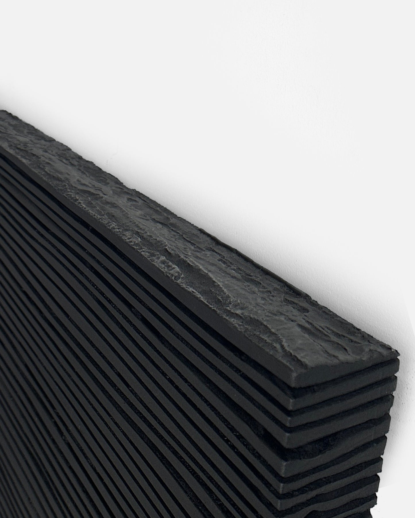 SHADOW Black — Plaster Wall Sculpture