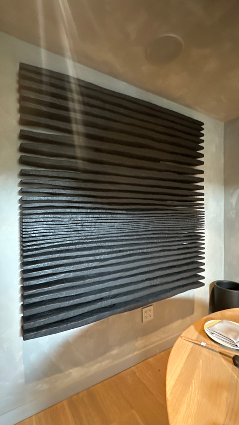 SHADOW Black — Large Plaster Wall Sculpture
