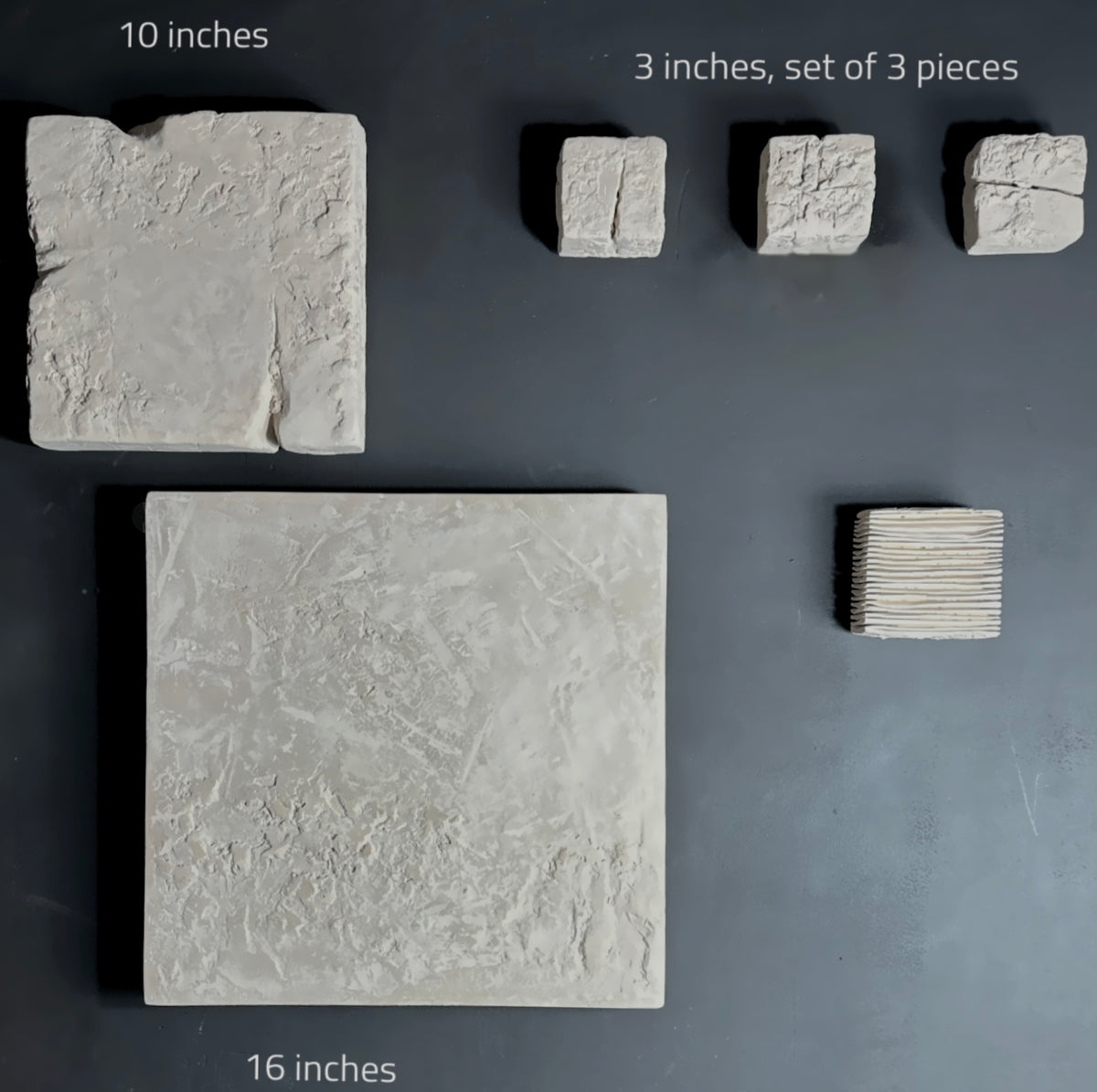 GAIA — Off-White, 3-piece arrangement, off-white plaster panels, SIZMARI Brooklyn