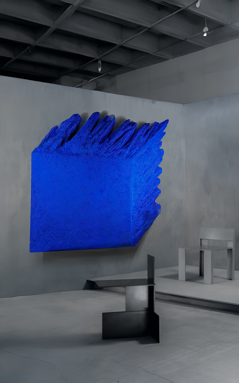 Monochrome wall sculpture AND THEN