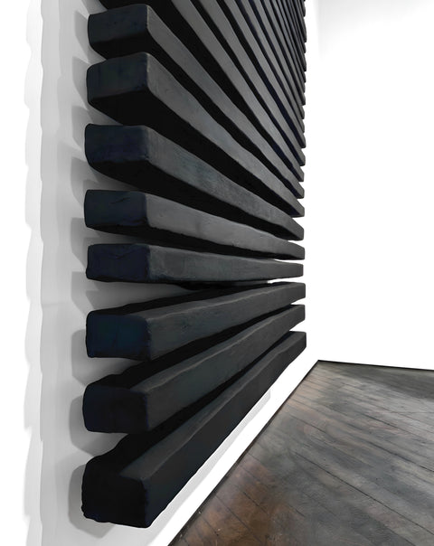 SHADOW Black — Large Plaster Wall Sculpture