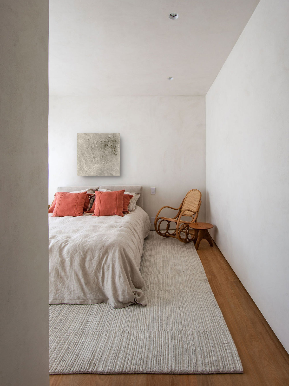 GAIA — Off-White, studio view, natural light on off-white textured surface