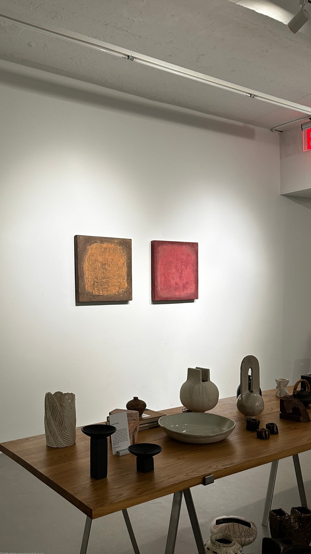 INSIDE OUT — Rusty Terracotta, small format, 12 x 8 inch, terracotta plaster relief, SIZMARI