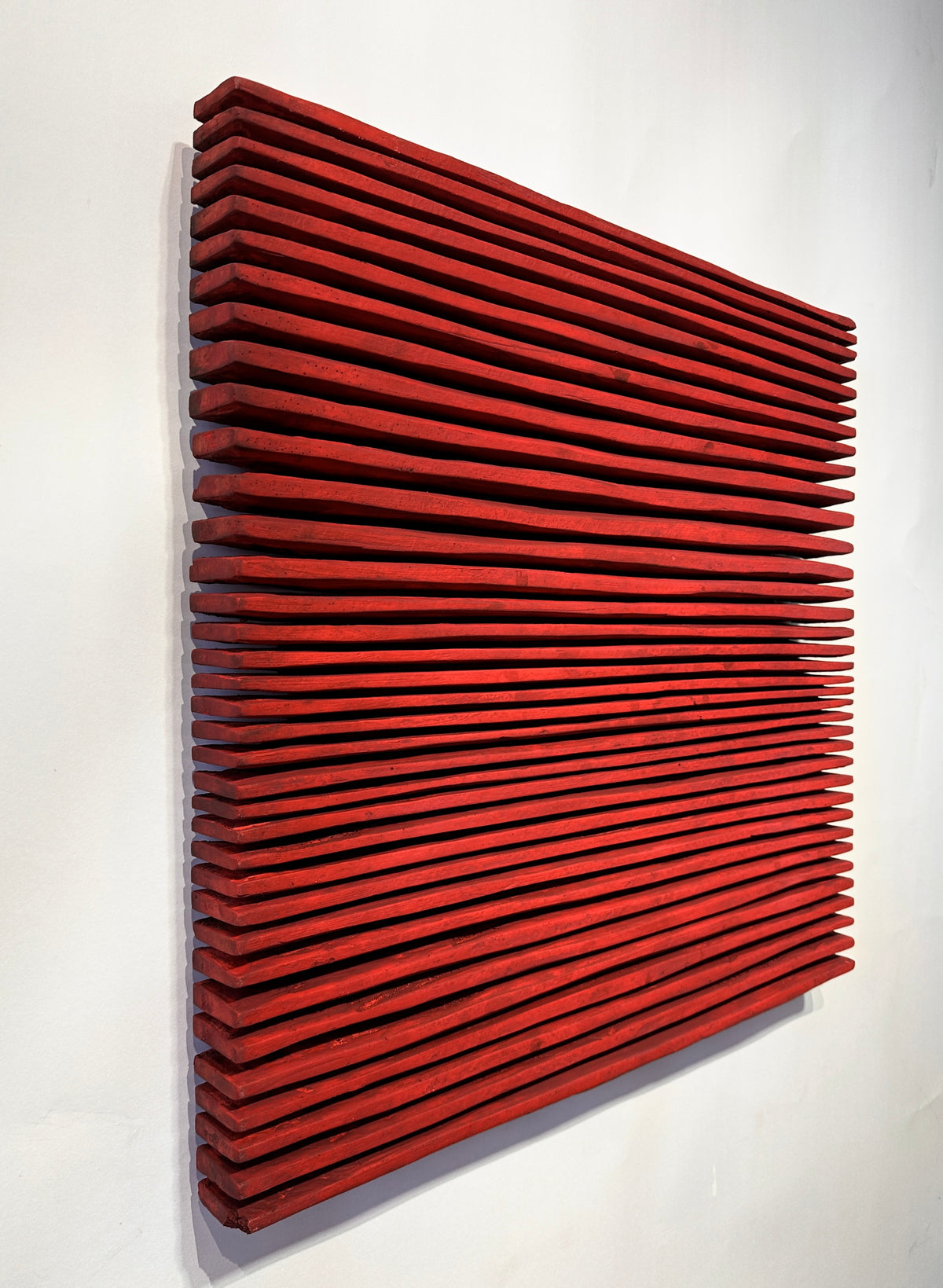 SHADOW — Crimson Study, side angle showing ridge depth and panel profile