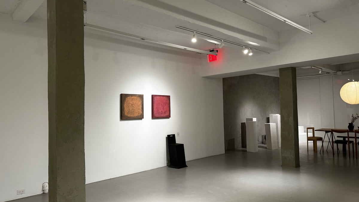 INSIDE OUT — Rusty Terracotta, gallery-style white wall presentation, terracotta relief