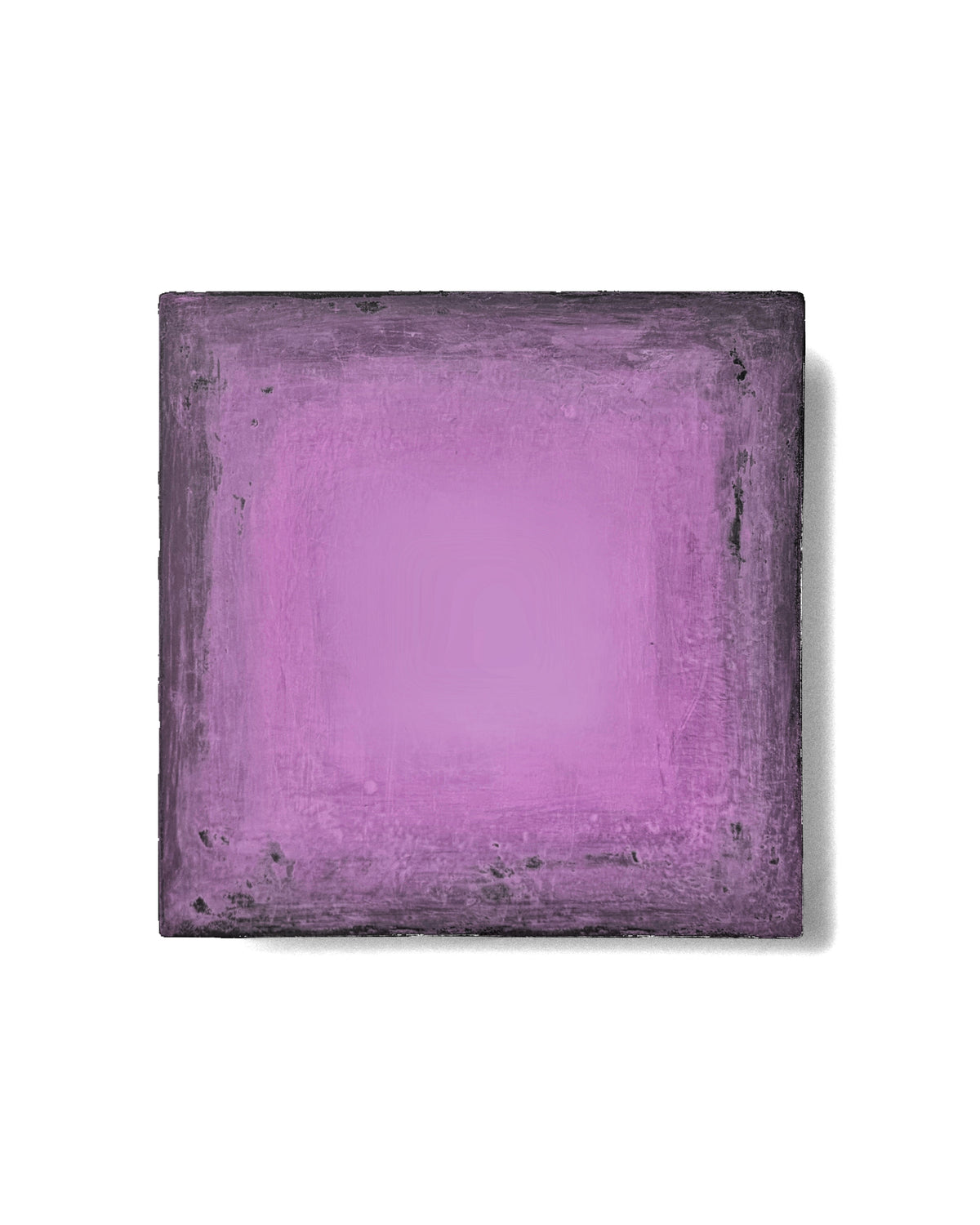 INSIDE OUT — Shades of Lavender, full frontal view, soft lavender plaster wall sculpture, SIZMARI