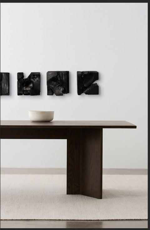 WABABI - Minimalist Japandi Black Sculptural Wall Art