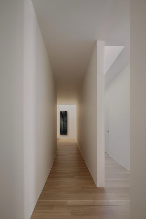 Décoration murale en plâtre Boho surdimensionnée faite à la main « SHADOW Midnight » Noir