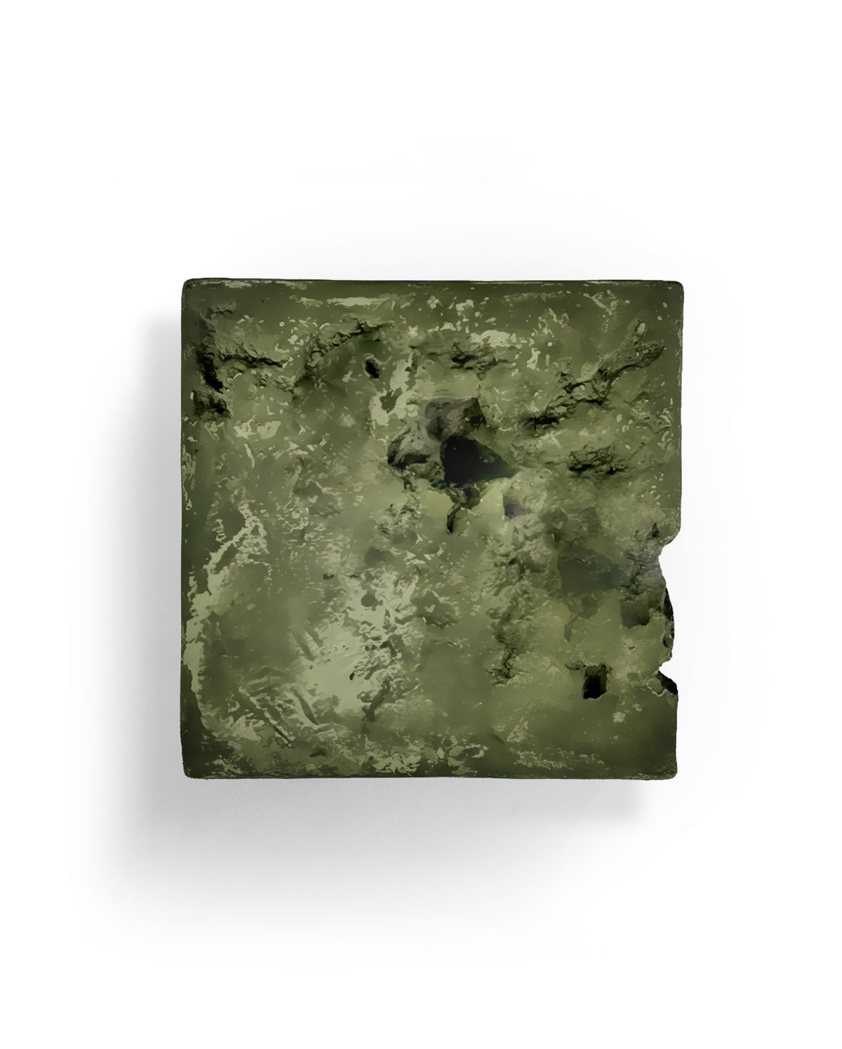 GAIA — Matcha, studio view, natural light on green textured surface, SIZMARI
