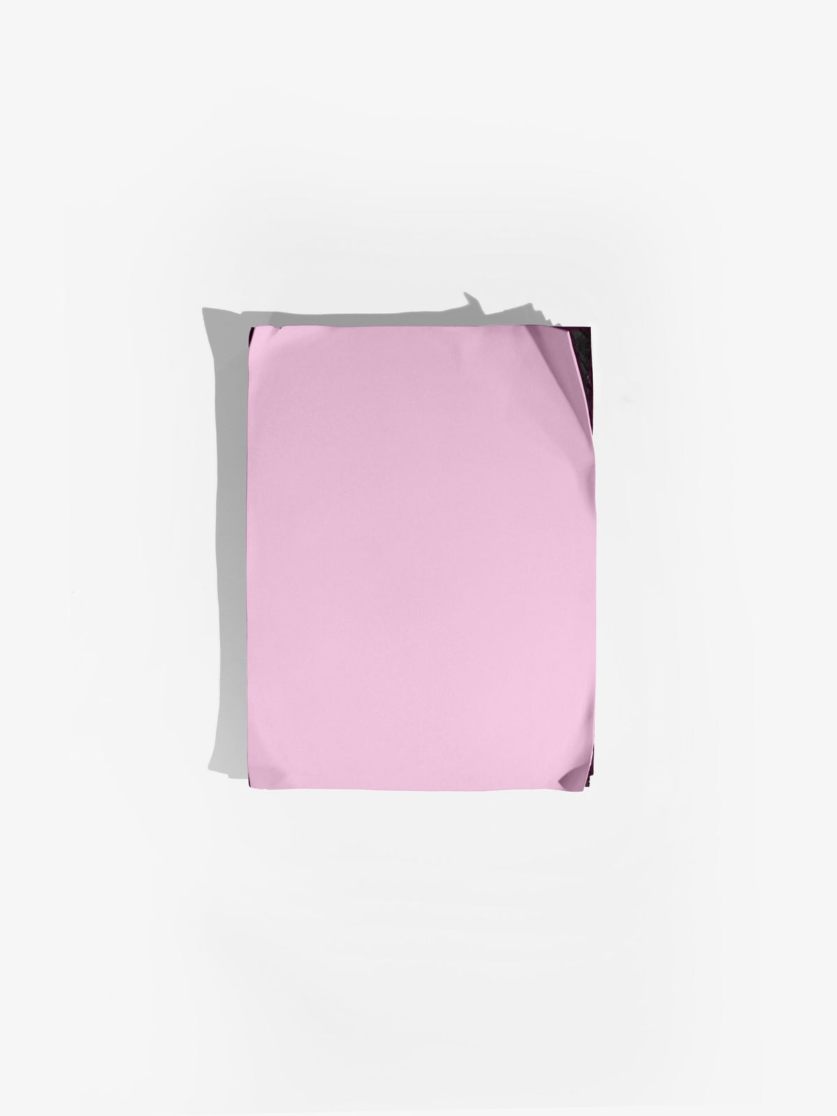 INNER WORLD — Pink, frontal view, soft pink panel with curled edges over black base