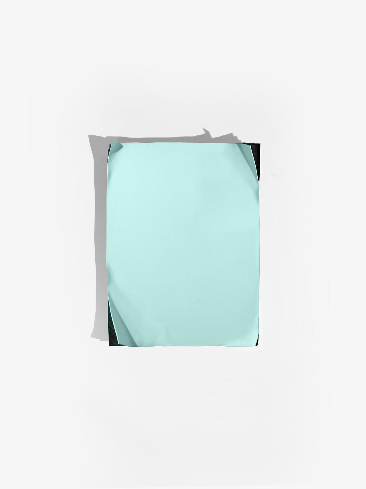INNER WORLD — Turquoise, frontal view, pale turquoise panel over dark layered base