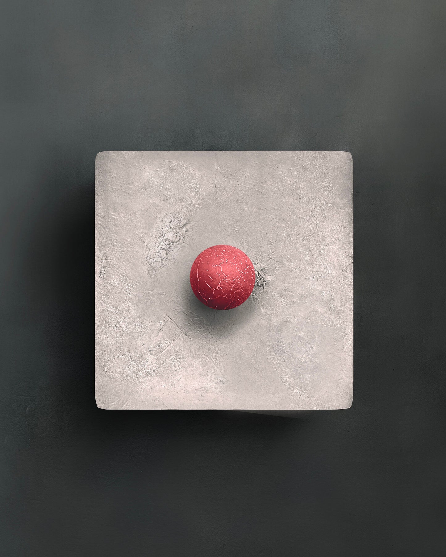 Arte de pared de yeso maximalista diminuto, regalo hecho a mano. Decoración de pared bohemia en 3D "CHEERFUL DOT" en gris topo, rosa, morado, turquesa, negro y blanco, 3 x 3 x 2 pulgadas.