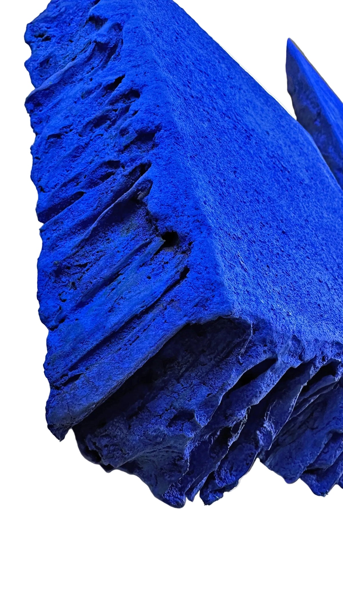 AND THEN — Ultramarine Blue, 32 x 32 inch, large format blue wall sculpture, SIZMARI